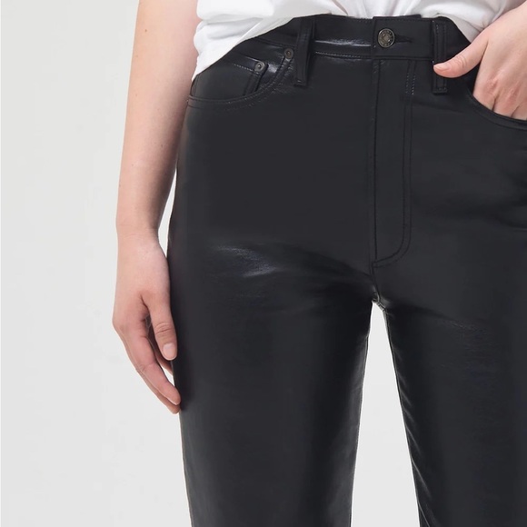 Agolde 90’s Pinch Recycled Leather Pant - 24 - Detox - Picture 2 of 4
